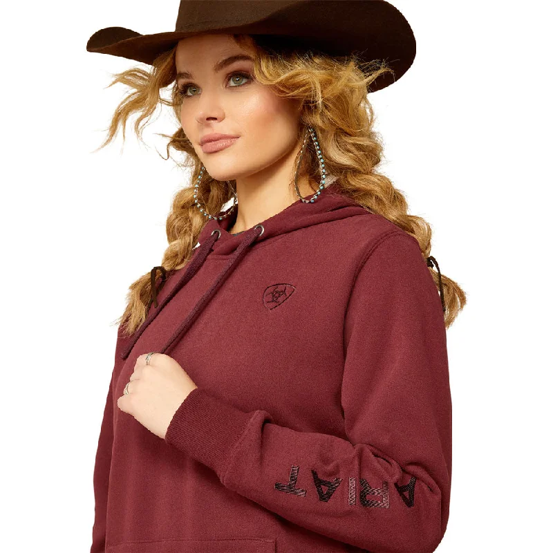 10052683 Ariat Women's Ariat Logo 2.0 Hoodie - Tawny Port