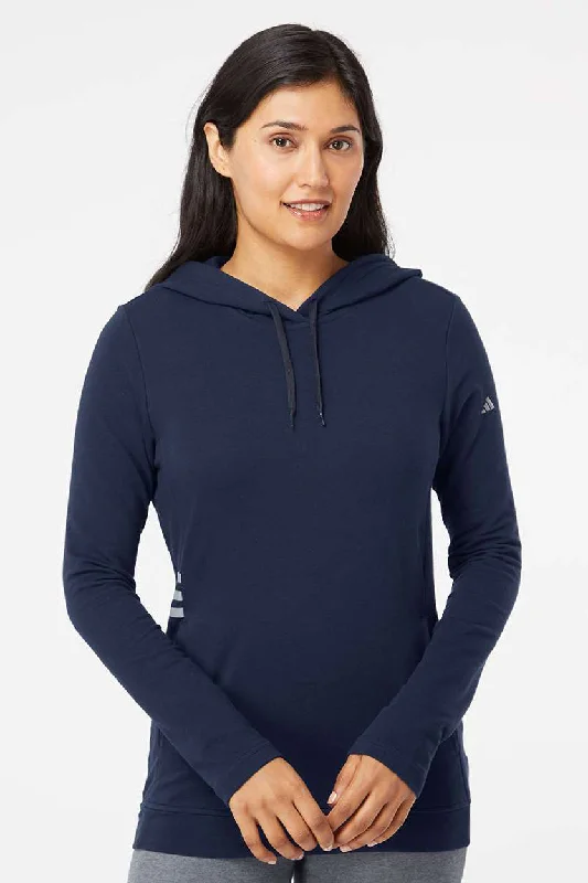 Adidas Womens Hooded Sweatshirt Hoodie - Collegiate Navy Blue - NEW