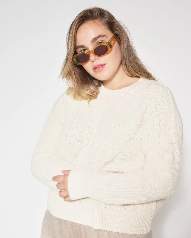 Berta Knitted Jumper Ecru 