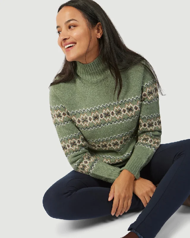 CHANDAIL À COL MONTANT ATNA||ATNA HIGH NECK SWEATER