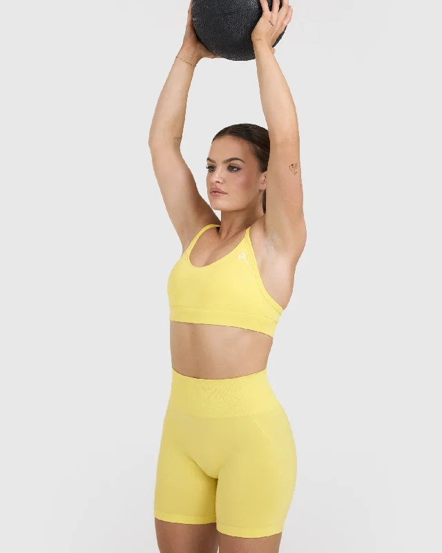 Effortless Seamless Shorts | Lemon Yellow