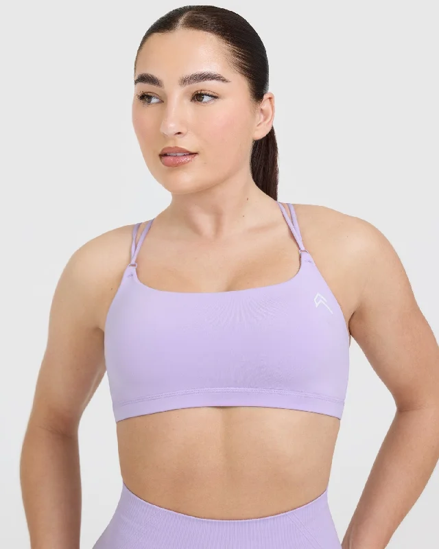 Everyday Cross Over Bralette | Lavender Purple