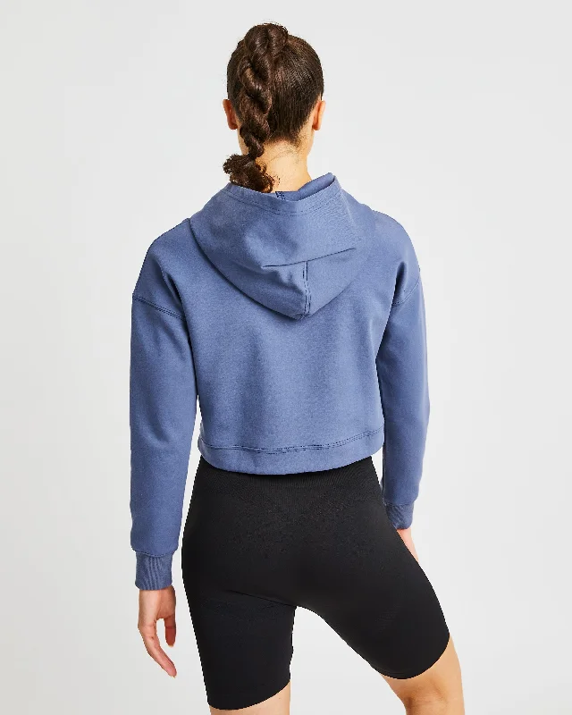 Everyday Drawcord Hoodie - Slate Blue