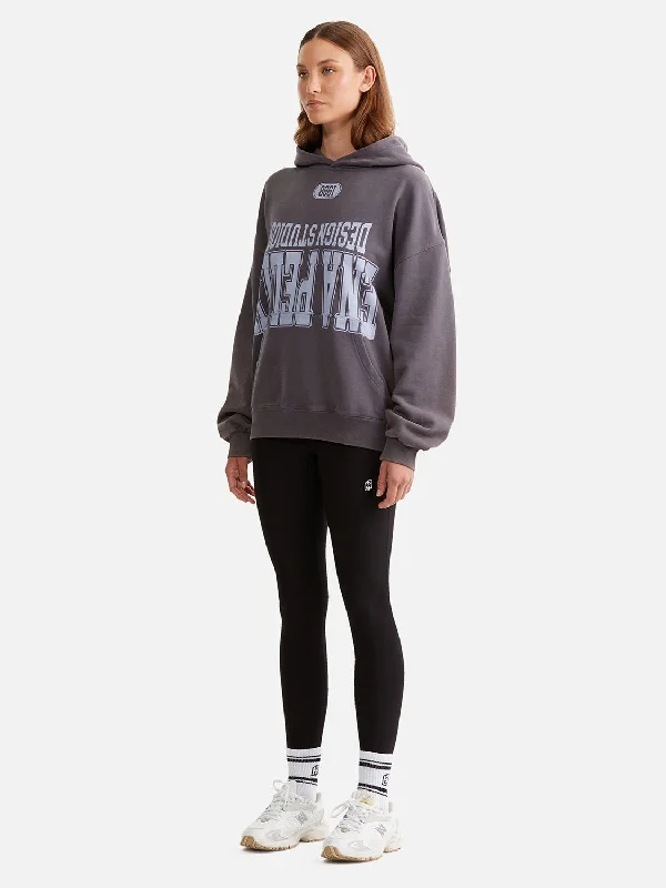 Flipped Logo Oversized Hoodie