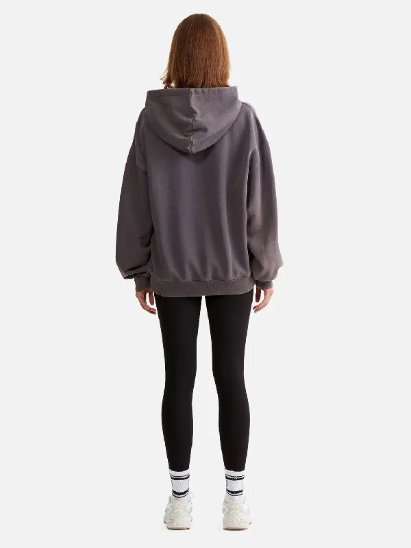 Flipped Logo Oversized Hoodie