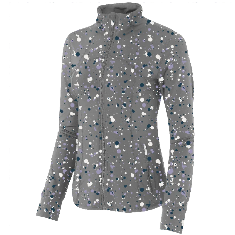 Golf Splatter Women's Full Zip by SwingJuice LLC