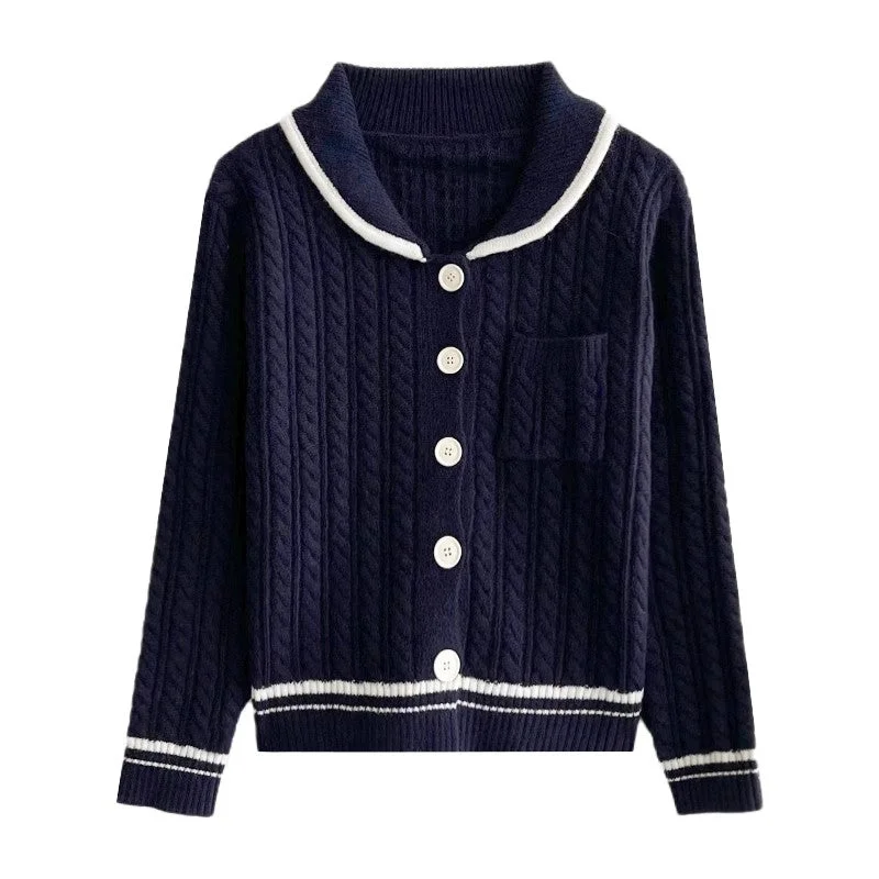 knitted cardigan sweater jacket     S4757