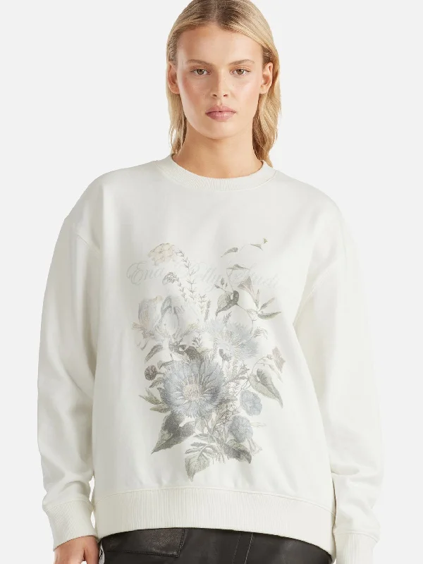 LILLY OVERSIZED SWEATER WILDFLOWER - VINTAGE WHITE