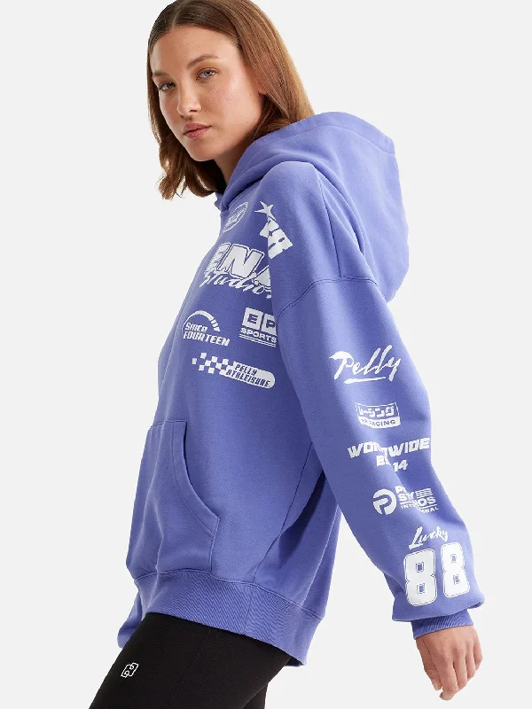 Logomania Hoodie - Bright-Iris