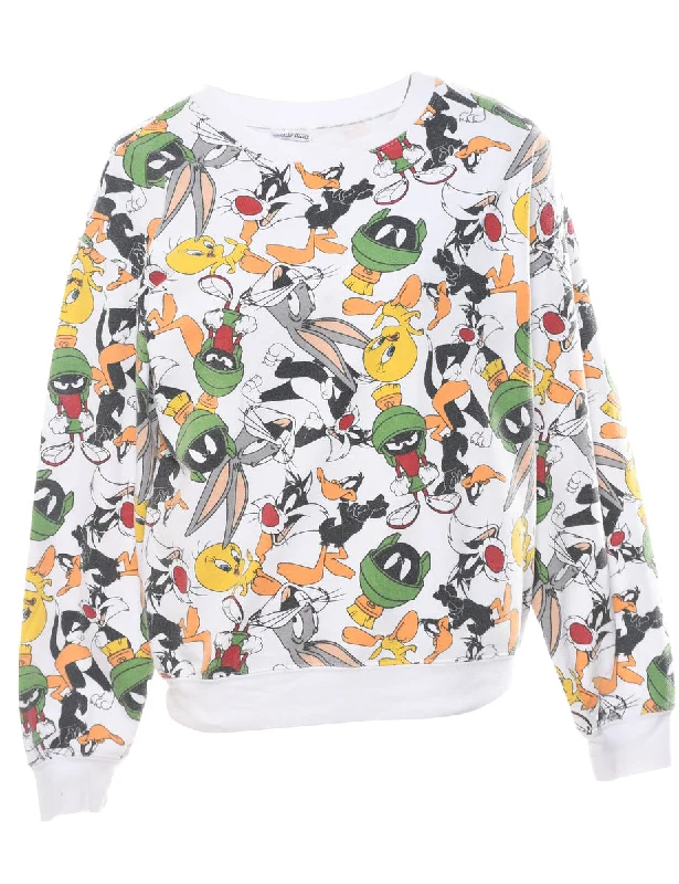 Looney Tunes 1990s Cartoon Sweatshirt - L