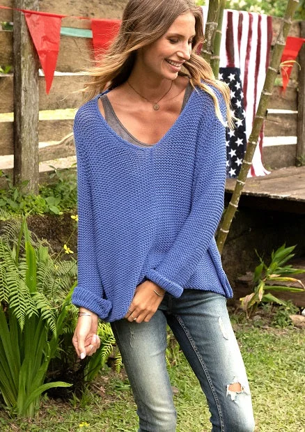 Maui V Cotton Sweater