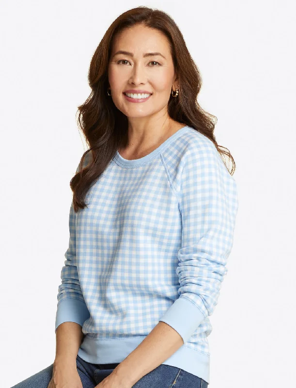 Natalie Sweatshirt in Gingham