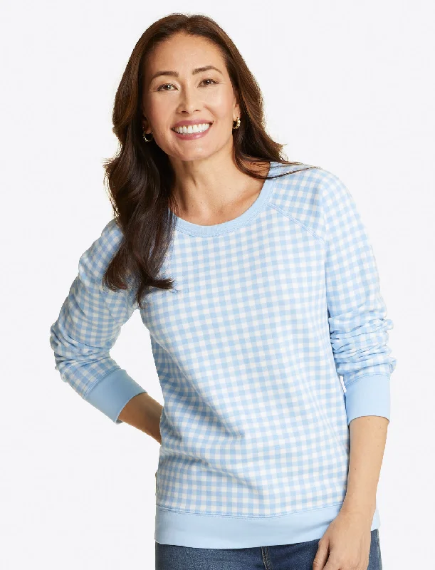 Natalie Sweatshirt in Gingham