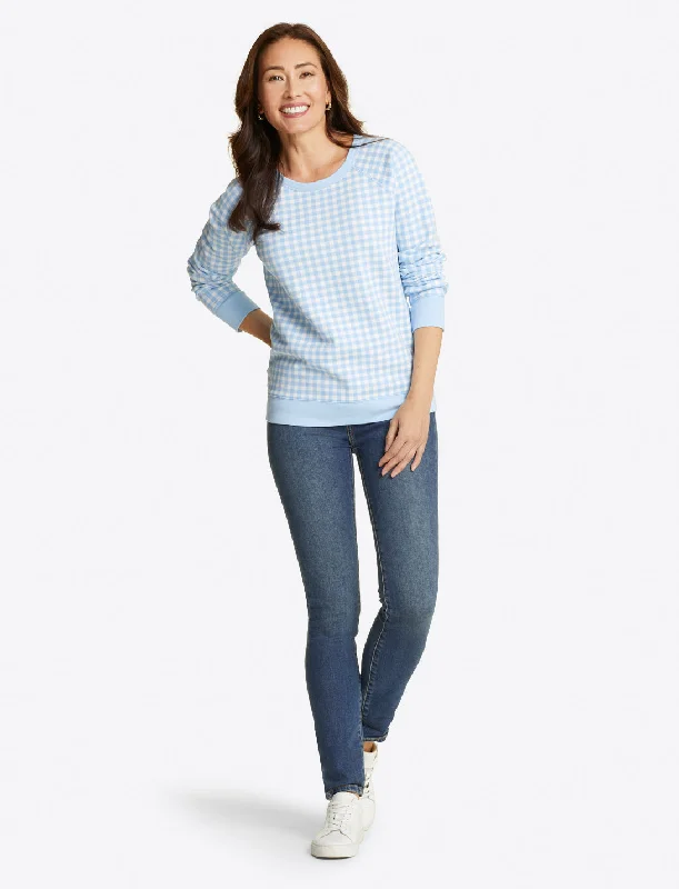 Natalie Sweatshirt in Gingham