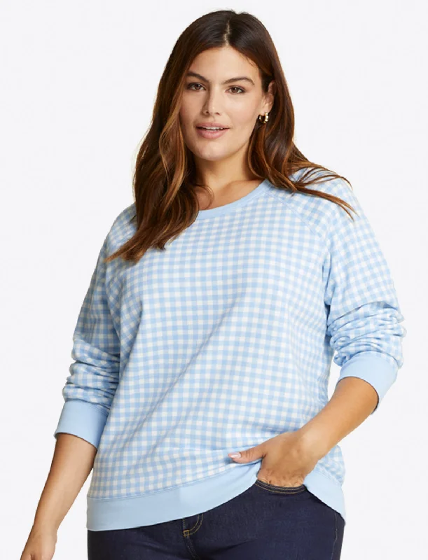 Natalie Sweatshirt in Gingham