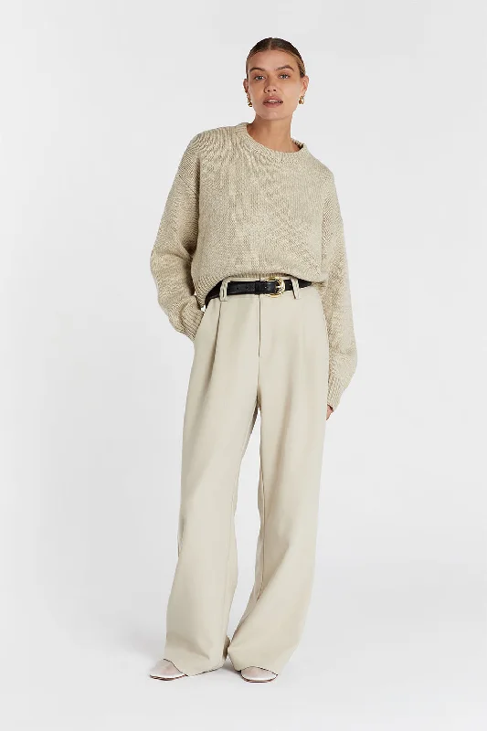 OLIVER PEBBLE MARLE KNIT JUMPER