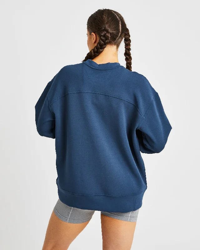 Oversized Jumper - Navy