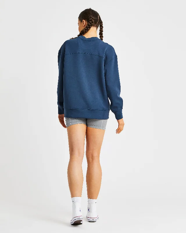 Oversized Jumper - Navy