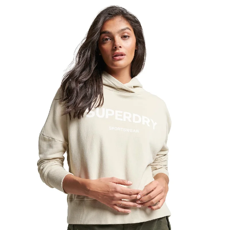 Superdry Women's Code Core Sport Crop Box Hood