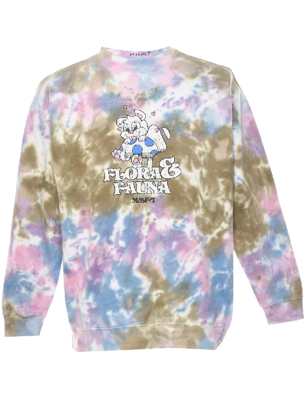 Tie Dyed Multi-Colour Sweatshirt - M