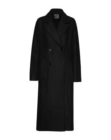 8 By Yoox Women Coat Black 12 UK