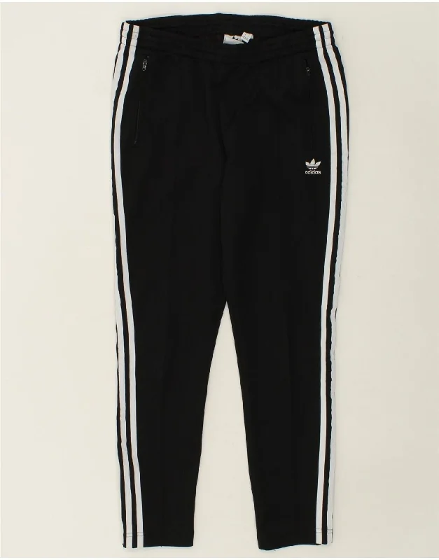 ADIDAS Womens Tracksuit Trousers UK 12 Medium  Black Polyester