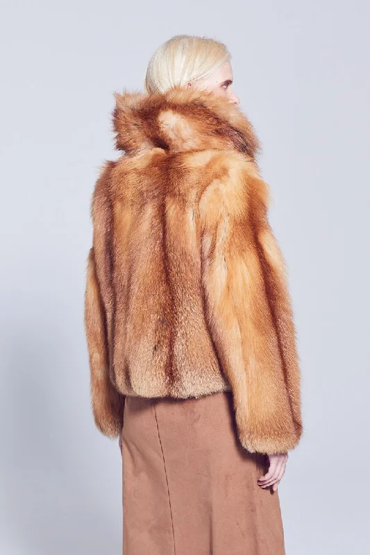 Aspen Red Fox Fur Jacket