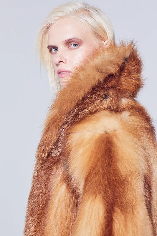 Aspen Red Fox Fur Jacket