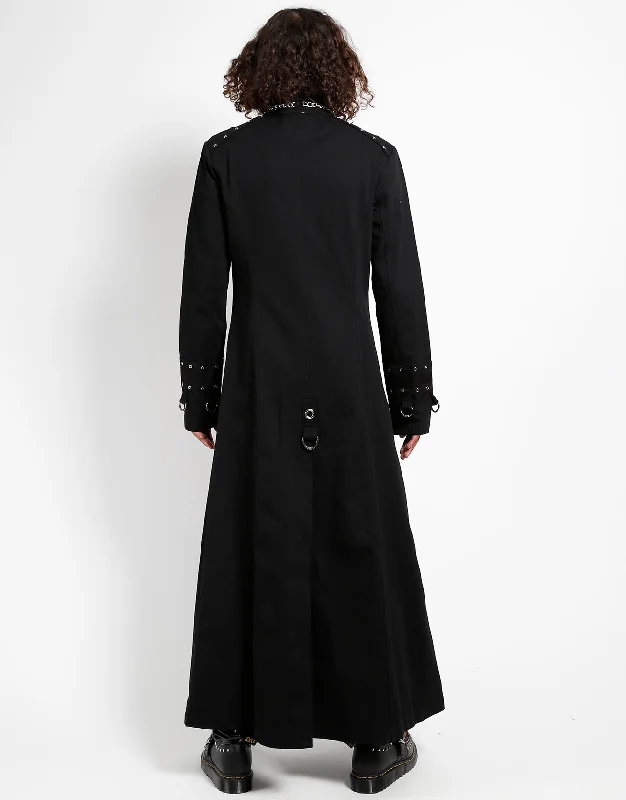 UNISEX Chain Eyelet Trench Coat