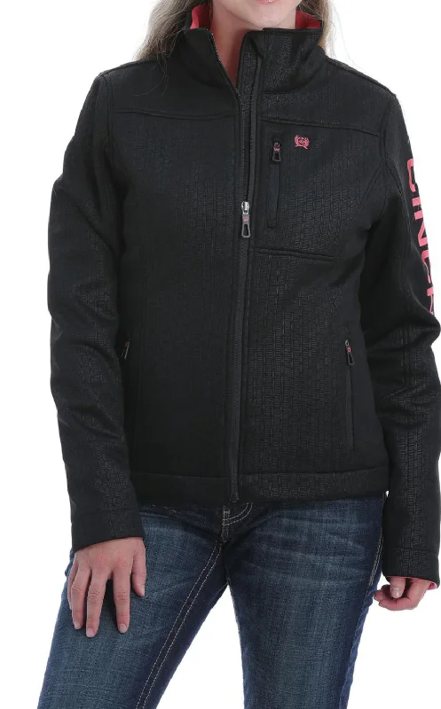 Cinch women bonded jacket - Black / Coral