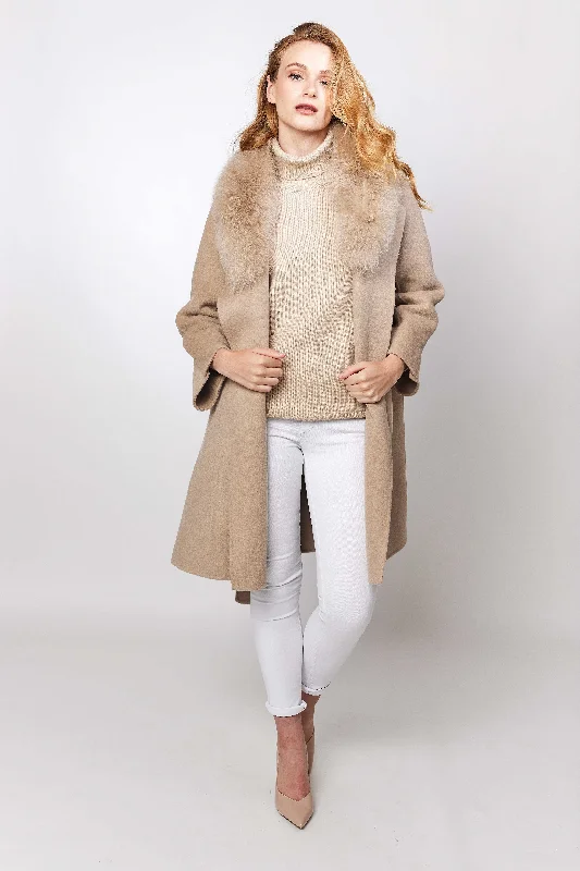 Deauville Cashmere Coat - Beige