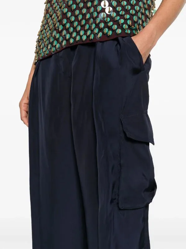 DRIES VAN NOTEN Women Viscose Cargo Pants