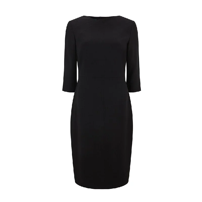 Joy Tailored Wool Crepe Dress