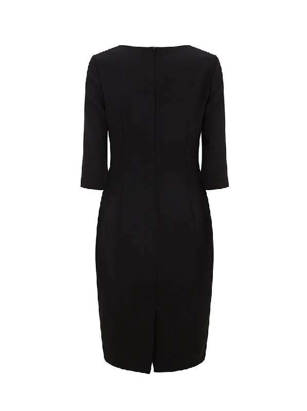 Joy Tailored Wool Crepe Dress