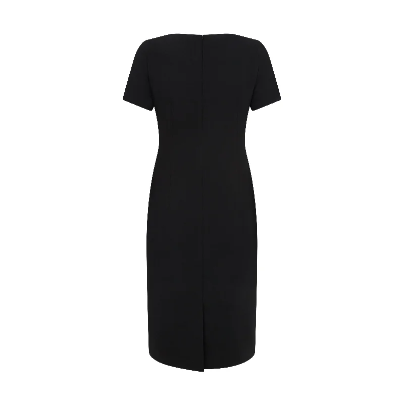 Lyndell Tailored Wool Crepe Dress