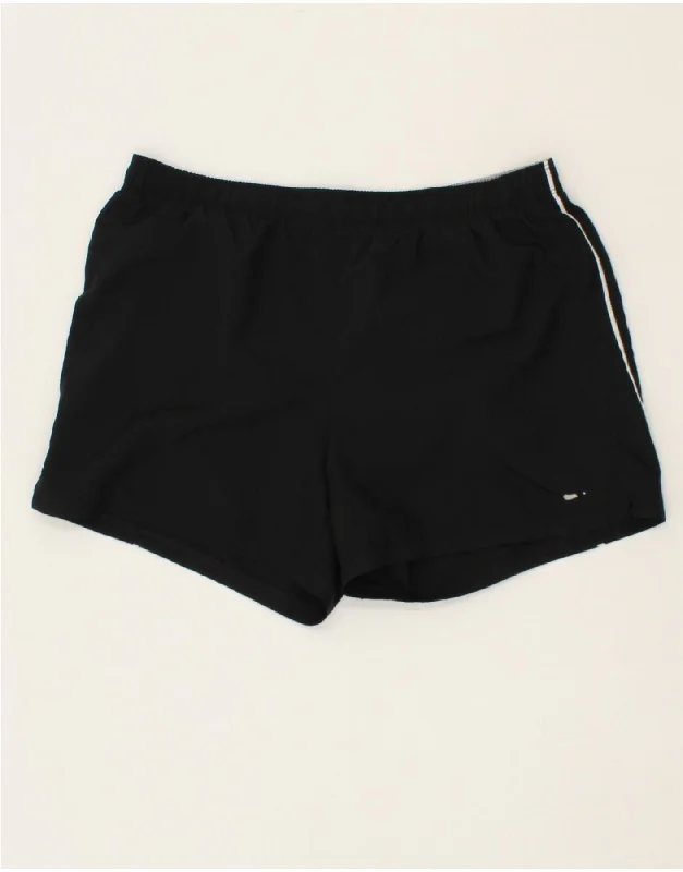 NIKE Womens Sport Shorts UK 8/10 Small Black Polyester