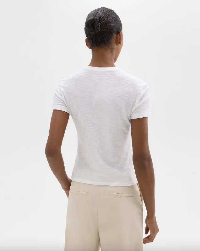 Organic Slub Cotton Tiny Tee - White