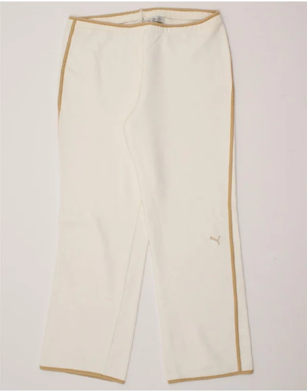 PUMA Womens Tracksuit Trousers UK 16 Large Beige