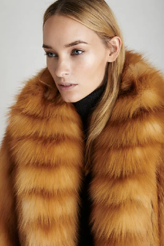 Sadie Red Fox Fur Jacket