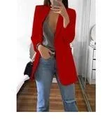 Suit lapel slim cardigan temperament suit jacket women spring and autumn