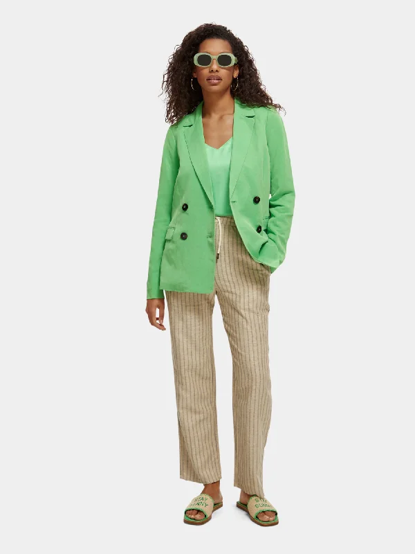 Summer double breasted event blazer