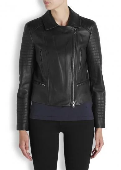 Super Nicha Women Biker Black Leather Jackets