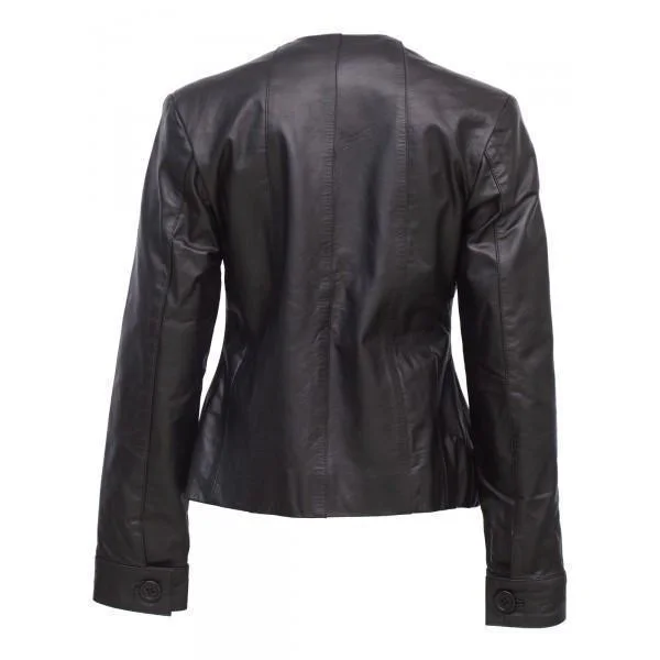 Super Timeless Black Women Designer Leather Jacket