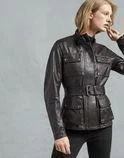 TRIUMPH 2.0 WOMEN BLACK LEATHER JACKET