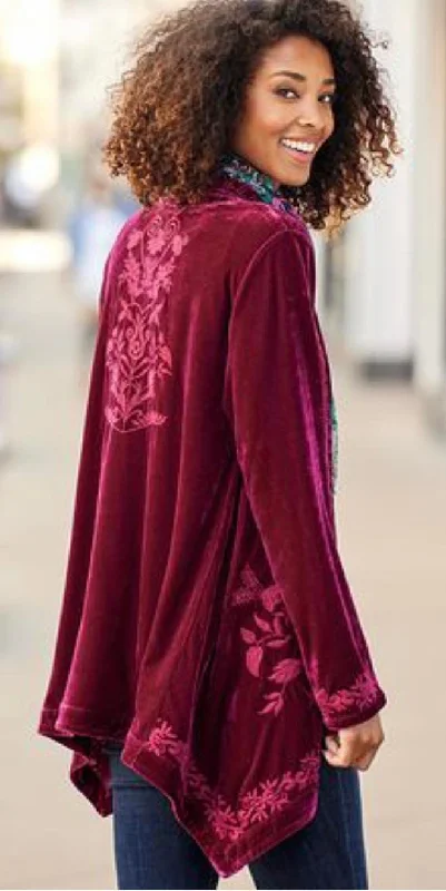 Bergen Velvet Ultra Soft Cardi-Jacket