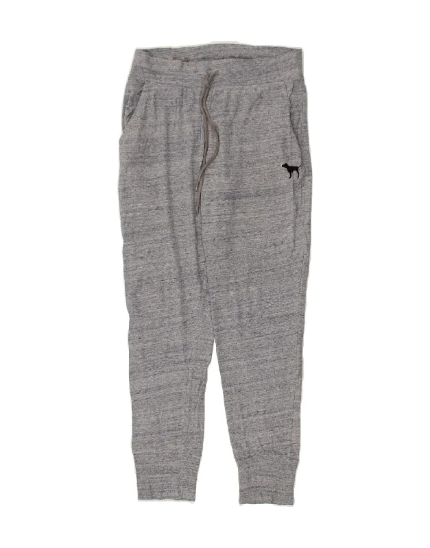 VICTORIAS SECRET Womens Tracksuit Trousers Joggers UK 8 Small Grey Flecked