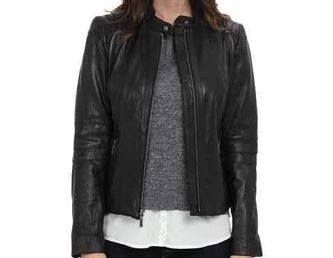 Women Henzy Designer Leather Jacket