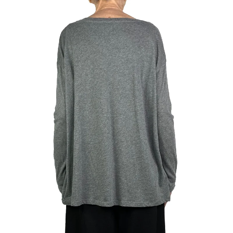 COTTON/CASHMERE CREWNECK T-SHIRT