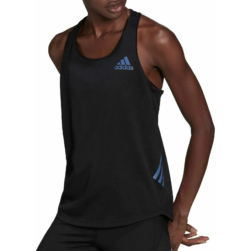 adidas Parley Adizero Womens Running Vest Tank Top - Black