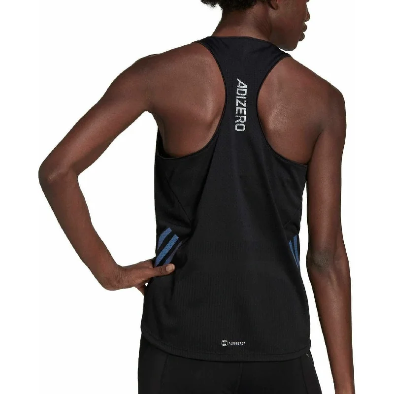 adidas Parley Adizero Womens Running Vest Tank Top - Black